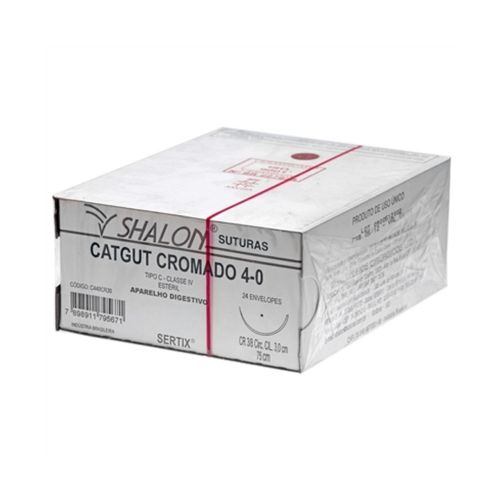 Catgut Cromado N/4 sem Agulha 1,5