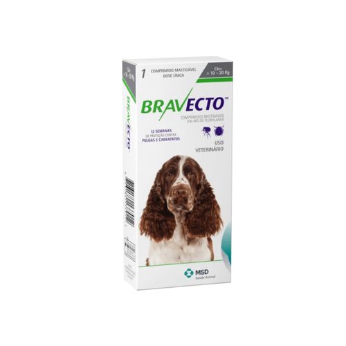 Bravecto de 10 A 20 kg -500 mg