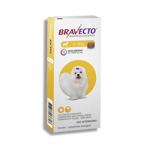 Bravecto de 2 à 4,5 kg - 1 Comprimido