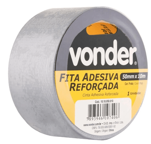 Fita Adesiva Silver Tape 50mm x 10M Vonder - 62142