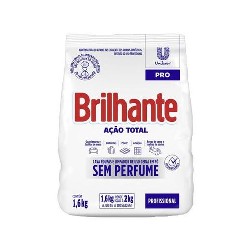 Detergente Po Brilhante sem Perfume 1,6kg 190020 - 15630