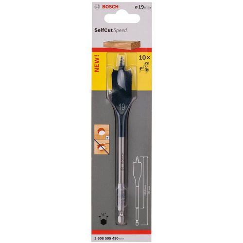 Broca Chata para Madeira 3/4" 19mm 2608595490 Bosch - 6975